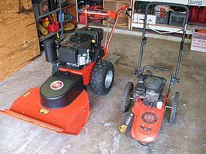you can't have just one - field and trimmer mower together
