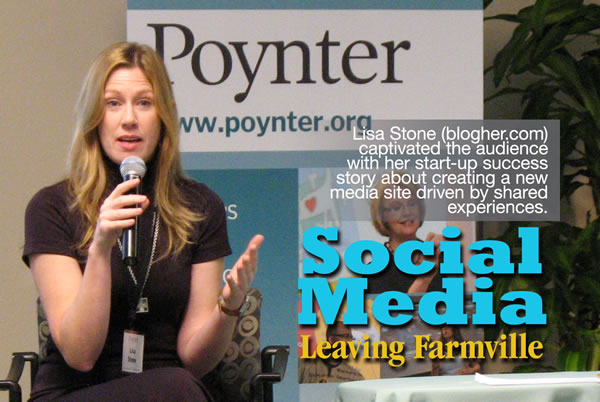 Lisa Stone captured the audience at Poynter Social Media Day