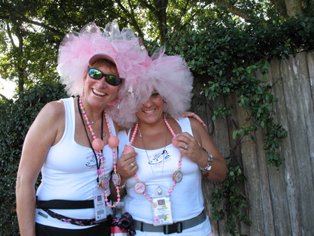 two of the more than 1,500 walkers who strolled by halloween weekend