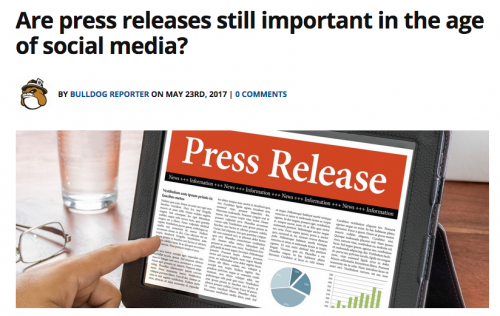 why press releases still matter